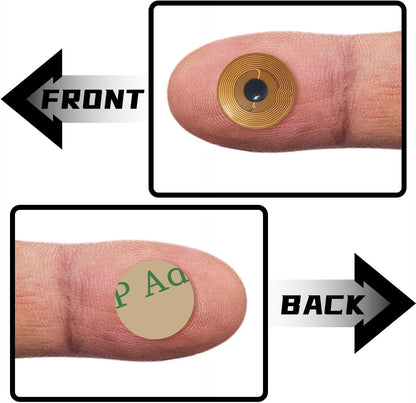 NFC Tags NTAG215 FPC Tag Stickers, Flexible Smart Nail Electronic Tags NFC Key Tag Waterproof Programmable RFID Sticker 10mm Round