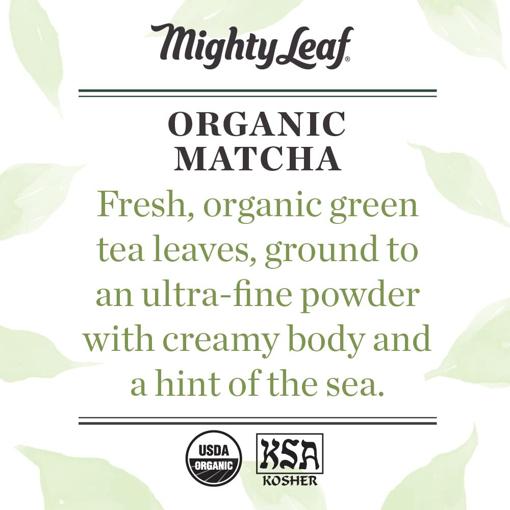 Mighty Leaf Tea Organic Matcha Green Tea, 12 Tea Bags