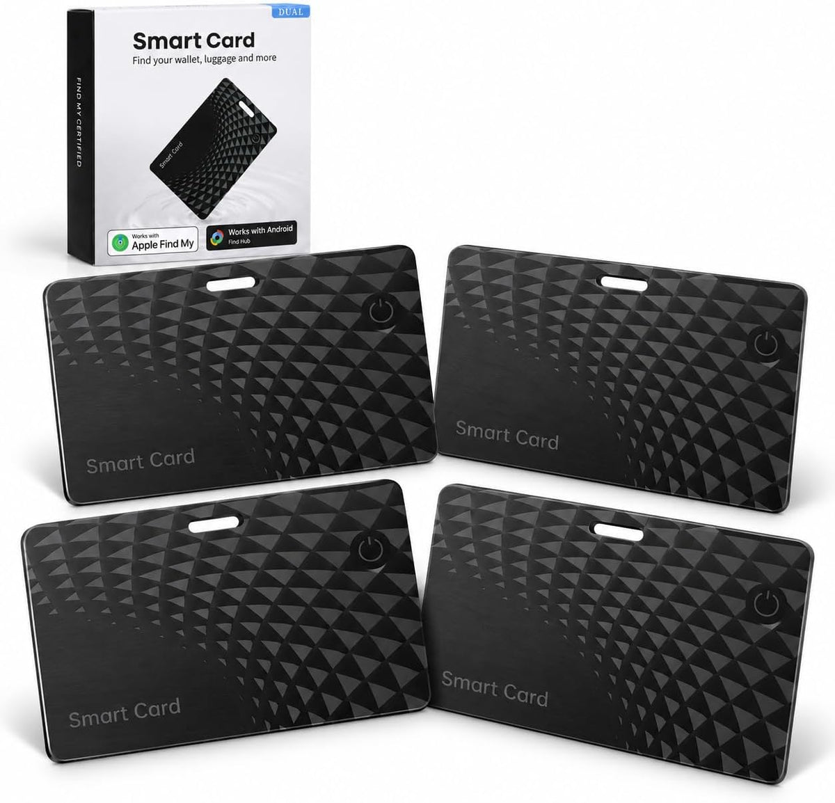 Wallet Tracker Card Pro 4 Pack, Bluetooth Tracking Card (iOS & Android)