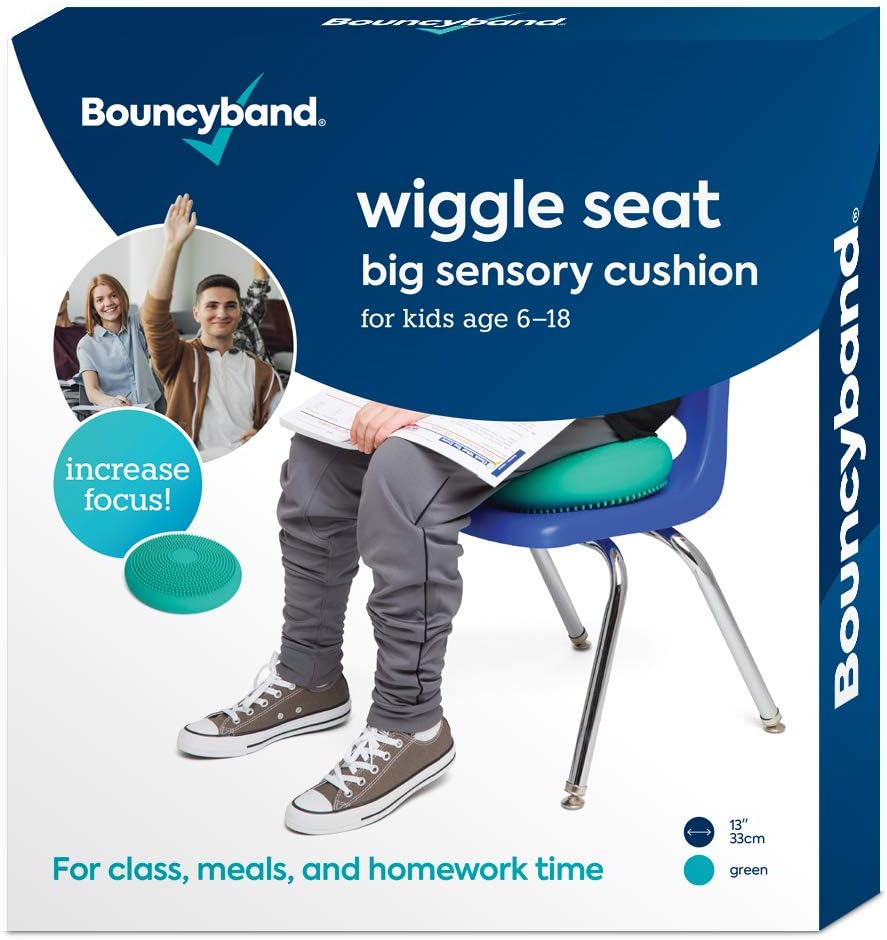 Bouncyband – Wiggle Seat – Purple, 13” D – Large Sensory Cushion for Kids