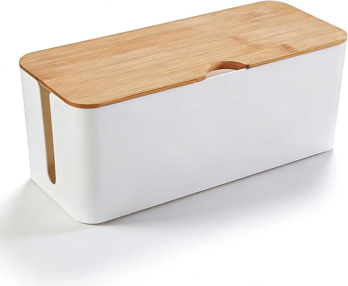 Cable Management Box Wire Organizer for Power Strip Hiding