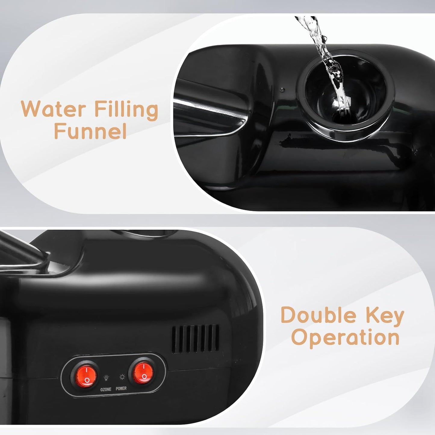 Winado 2 in 1 Facial Steamer with 5X Magnification Light, Deep Cleaning