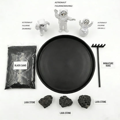 Astronaut Zen Garden Kit, Desktop Zen Garden for Stress Relief