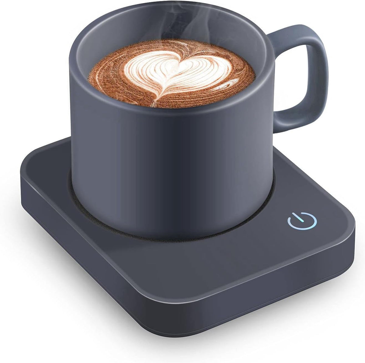 VOBAGA Coffee Mug Warmer for Desk with Auto Shut Off & 3-Temp Settings, Coffee Cup Warmer with Smart Safety Alert Home Office Accessory, Perfect for Coffee, Tea, Milk (Mug for Display)