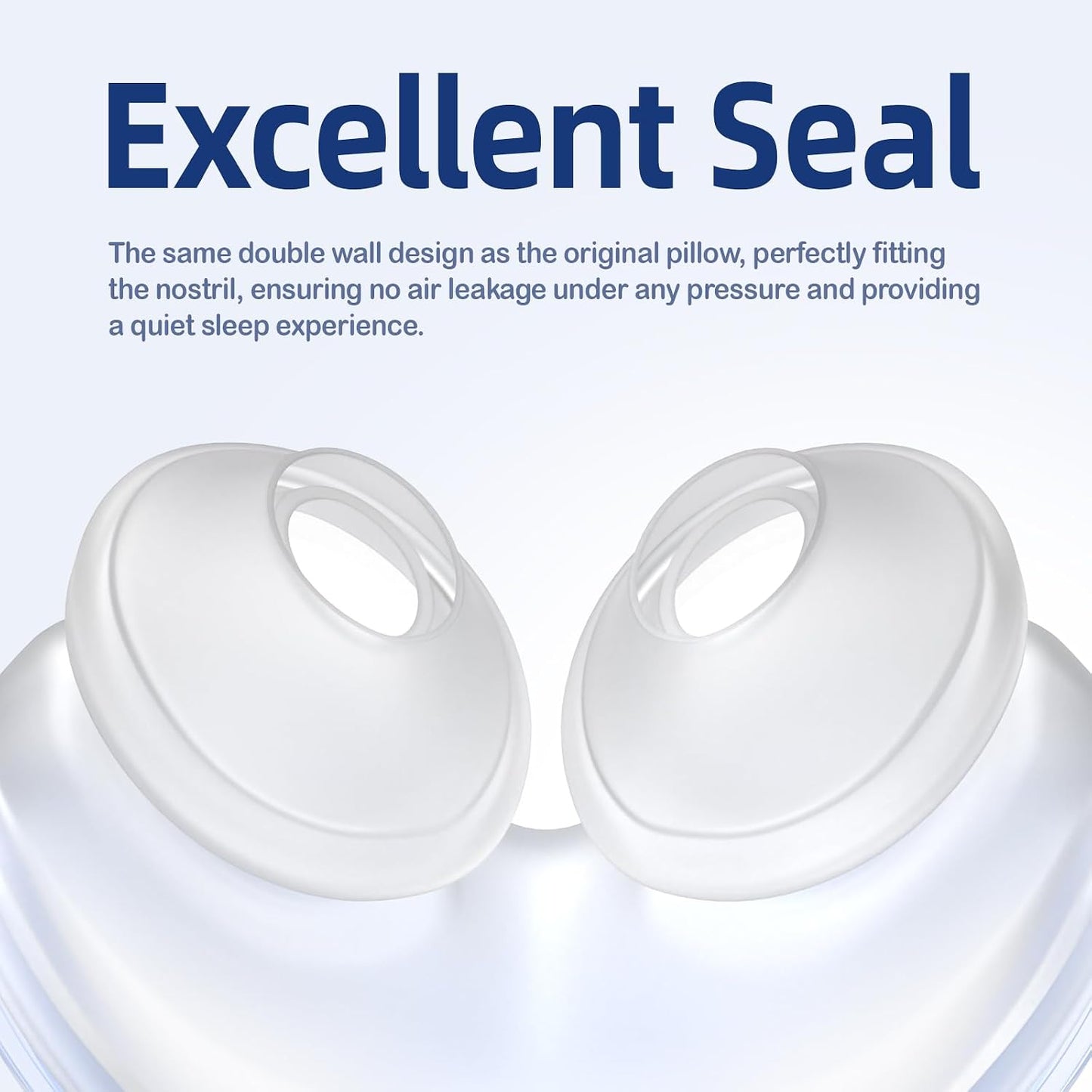 Replacement Nasal Pillow Cushion for ResMed AirFit P10, Compatible with Original Airfit P10 Frame, Reliable Seal & Soft Replacement Silicone CPAP Mask Cushion, 2-Pack, Large