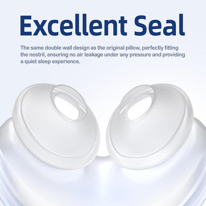 Replacement Nasal Pillow Cushion for ResMed AirFit P10, Compatible with Original Airfit P10 Frame, Reliable Seal & Soft Replacement Silicone CPAP Mask Cushion, 2-Pack, Large
