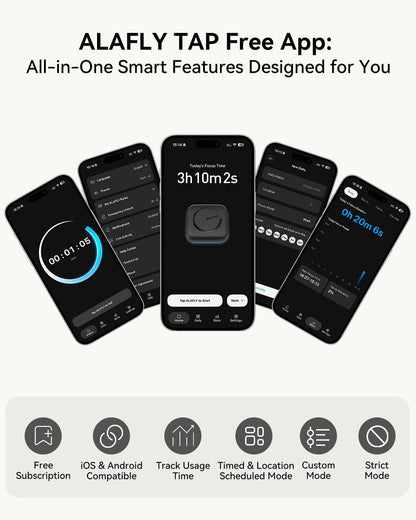 Phone Access Blocker Device - Subscription-Free Magnetic Focus Device for iPhone & Android - Strict Mode App Blocker to Reduce Screen Time & Distractions - Improve Focus & Productivity for Work, Study