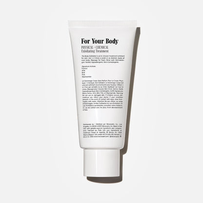 Nécessaire The Body Exfoliator. Eucalyptus. AHA/BHA/PHA. Resurface Skin. Smooth KP and Rough Patches. Hypoallergenic. Dermatologist-Tested. 180 ml / 6.1 fl oz