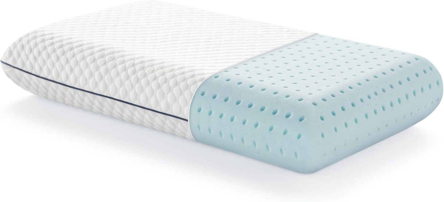 Weekender Cooling Gel Memory Foam Pillow for Sleeping – King Size, Ventilated Cooling Pillow for Side & Back Sleepers, Neck & Shoulder Support, Medium Firm, Washable Cover