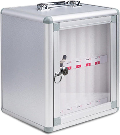 Wall-Mounted Mobile Phone Charging Station & Storage Cabinet with 12 Slots - nize & Charge Multiple Devices - Ideal for Offices Schools and Homes,