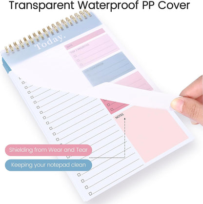 To Do List Notepad - To Do List Notebook for Work with 52 Sheets, Undated Daily Planner Perfect for Enhanced Productivity and Goal Achievement - Green