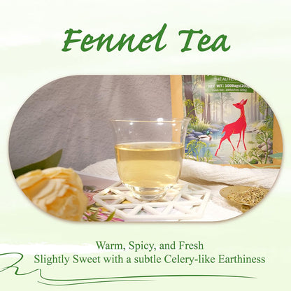 WT WEETEE Fennel Tea Bags 100 Count, 100% Natural & Pure Fennel Seeds Tea