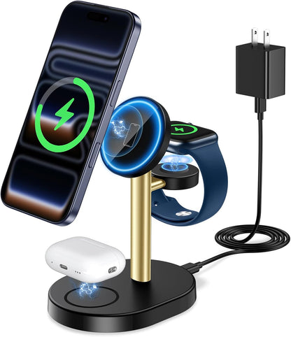 Mag-Safe Charger 3 in 1 Charging Station for iPhone Apple Watch AirPods