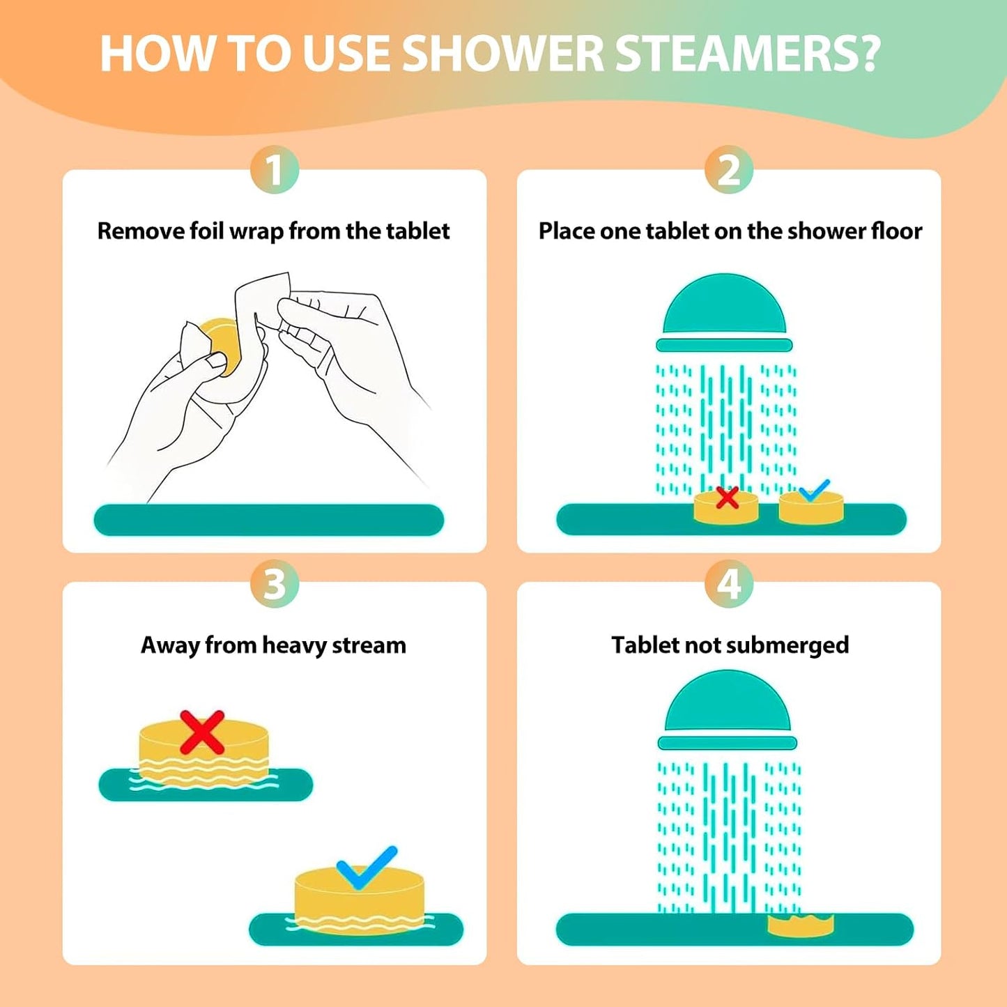 JoJowell Shower Steamers Aromatherapy - 18 Pack Birthday Gifts for Women & Men, Mom Wife Grandma Sister Her Teens, Self Care with Natural Essential Oils Relaxation Home SPA