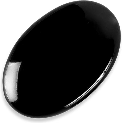 KALIFANO Palm Stone with Healing & Calming Effects - AAA+ Grade High Energy Worry Stone with Information Card - Reiki Crystal Used for Courage (Family Owned and Operated)