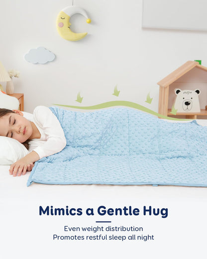 Kivik 2 lbs Weighted Lap Pad, Ultra Soft Minky Dotted Heavy Blankets Throw for Better Study Relaxing & Sleeping, Machine Washable, 20 x 30 Inches, Purple