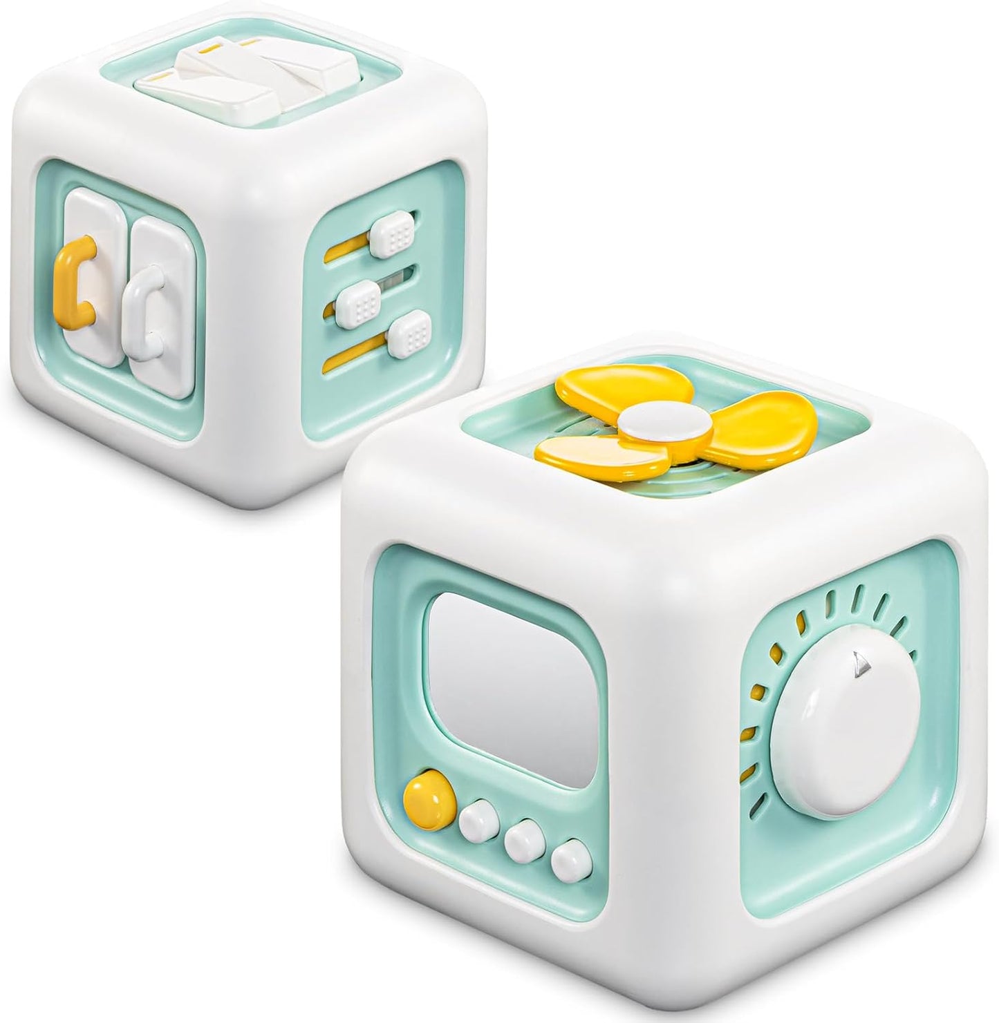 SOCBTNSO Busy Cube Toy for 1 Year Old Boy, Montessori Toys for 1+ Year Old, Travel Toys for Toddlers 1-3, Learning Fine Motor Skills| 1st Birthday Gifts 6 9 12 Months Baby