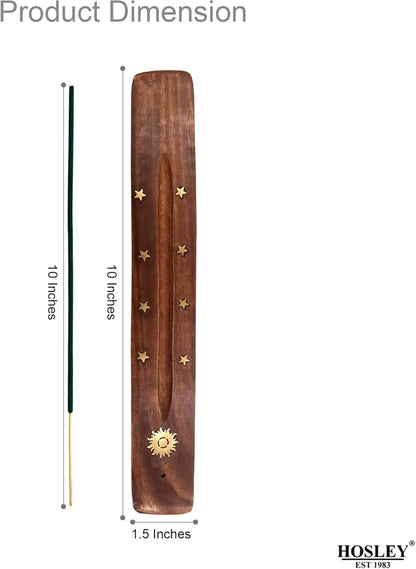 Hosley 320 Assorted Incense Sticks with Holder Eucalyptus, Fresh Bamboo, Lavender, Myrrh, Lavender Chamomile, Vanilla, Citrus, Dragon Blood Idea for Home, Wedding, Spa, Meditation & Aromatherapy