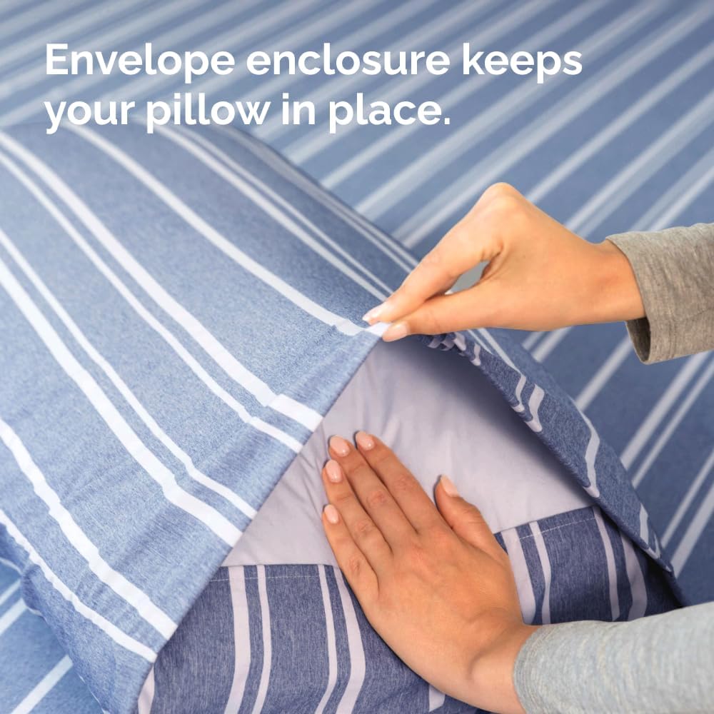 Standard Pillow Cases Set of 10 - Ultra Soft Hotel Quality Pillowcase Covers - Comfy, Cozy & Wrinkle Free - Shrink, Stain and Fade Resistant - Machine Washable Pillow Protectors - 10 Pcs Set - White - Colors A