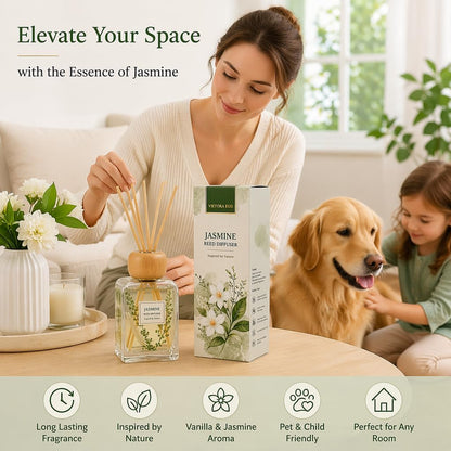 Luxury Hotel Scent Reed Diffuser 100ml (3.38oz) | No.1898 Hotel Collection Diffuser Oil Inspired by Ritz Carlton | Home, Bathroom & Office Decor | Long-Lasting Room Freshener Gift Set