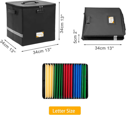 Deluxe Next of Kin Box Organizer with Labels,Estate Planning Organizer Kit