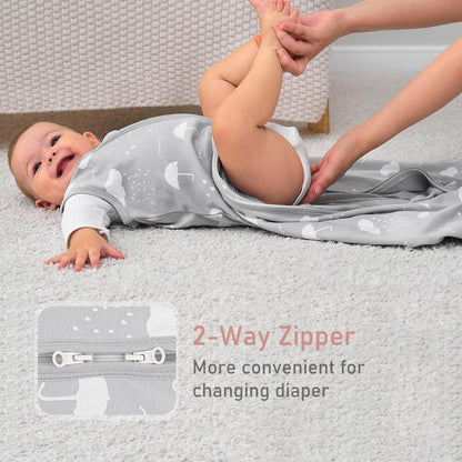 Yoofoss Baby Sleep Sack Baby Wearable Blanket 100% Cotton 2-Way Zipper Toddler Sleeping Sack