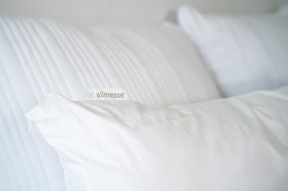 AllerEase 100% Breathable Cotton Pillow Protector for Sleeping, Standard 26" x 20" - 2 Pack