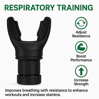 Breathing Control Trainer for Deep & Slow Breaths | Adjustable Resistance Device for Focus, Relaxation & Daily Breath Practice | Compact Silicone Breathwork Tool