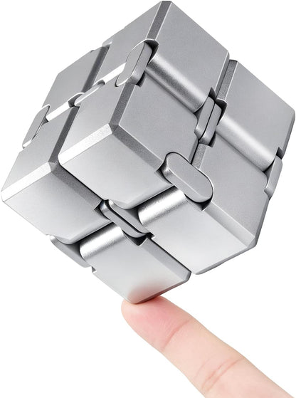 Infinity Cube Fidget Toy Stress Relieving Fidgeting Game for Kids and Adults,Cute Mini Unique Gadget for Anxiety Relief and Kill Time (Macaron Blue)