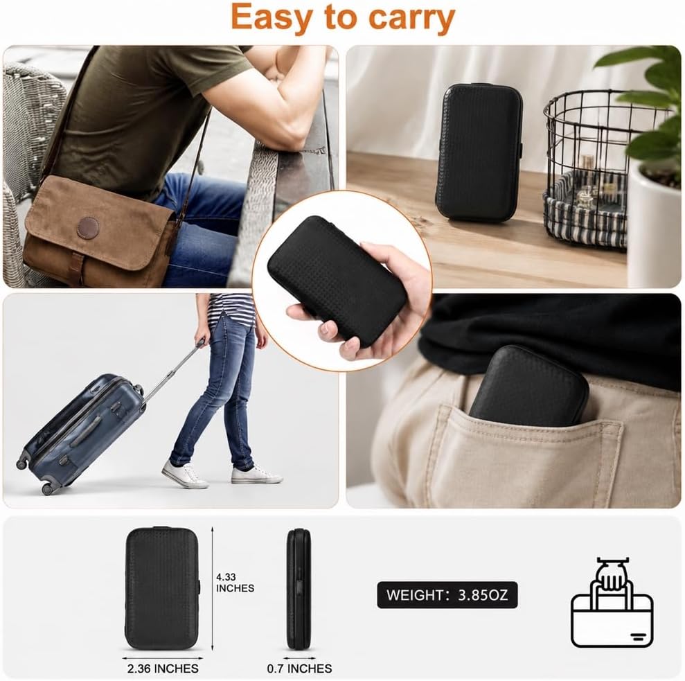 OKOMER Nail Clipper Set - Professional Manicure Set 10 PCS Stainless Steel Nail Kit with Travel Case, Nail Clippers Set Gift for Men Women