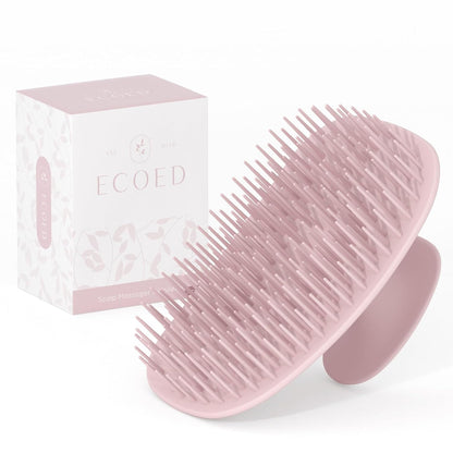 Ecoed Scalp Massager Shampoo Brush, Scalp Scrubber & Exfoliator (Natural)