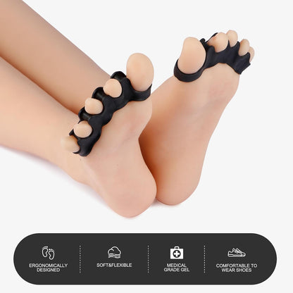 White Gel Toe Separators for Bunions and Hammertoes – 1 Pairs
