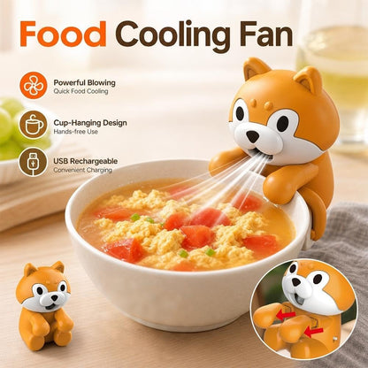 Cooling Clip-On Mini Fan for Cup & Bowl,Dinosaur Animal Fans Coffee Chiller