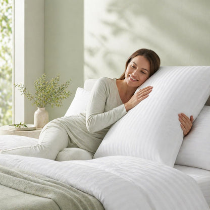 100% Cotton 600TC 4PC Pillow Protectors with Zipper Standard Size Hypoallergenic Breathable Hotel Collection Pillow Covers Ultra Soft 20 x 26 Inches Pillowcases