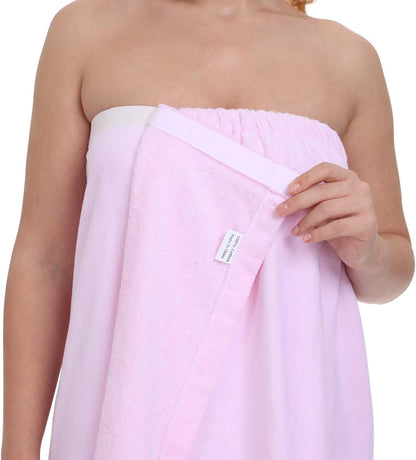 goodmansam Women's Cotton Shower Wrap Robes Spa Body Wrap Bathrobe Ultra Absorbent Cover up Towels