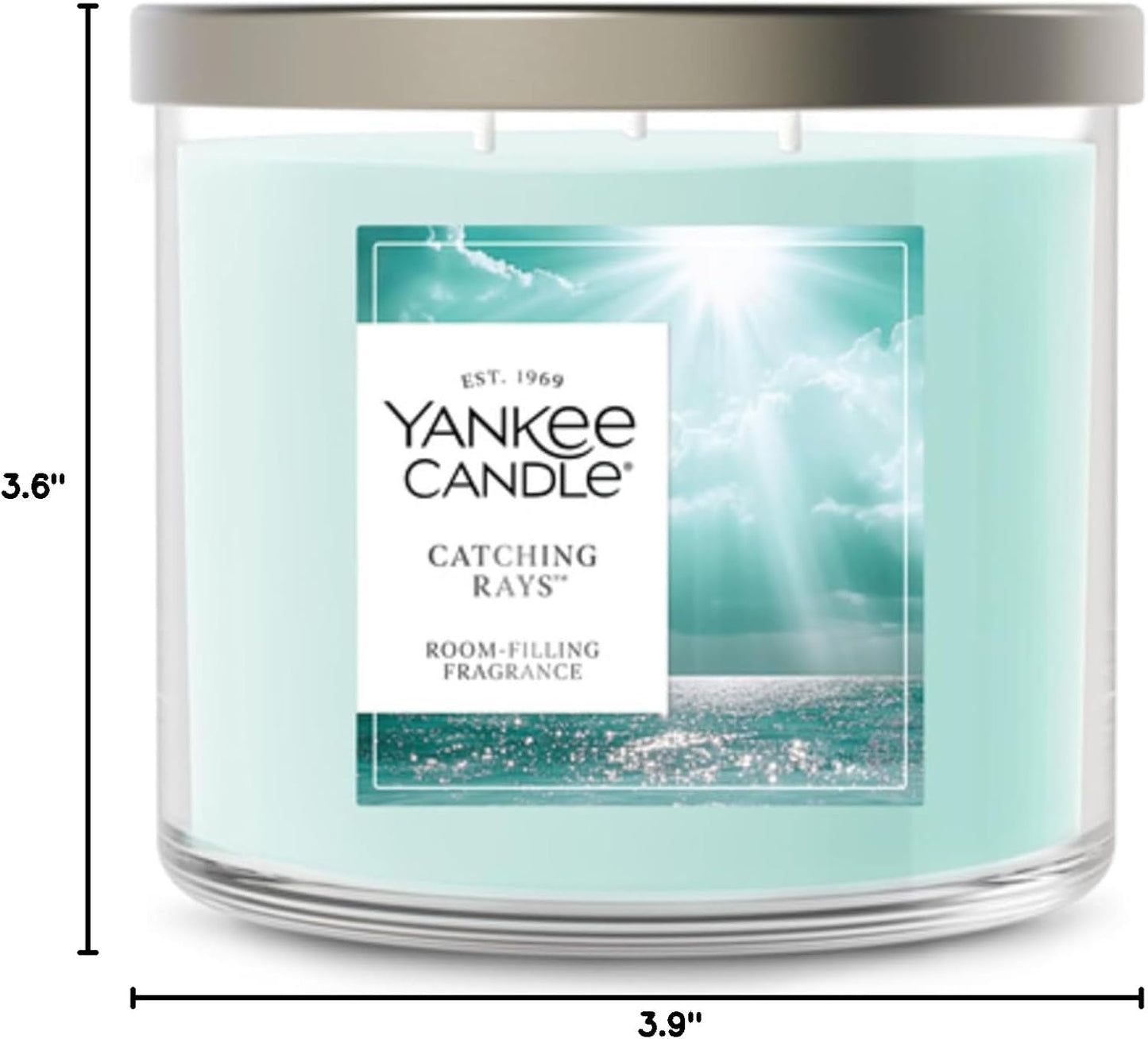 Yankee Candle Sage & Citrus, Scented Candle, 14.5oz 3-Wick Candle Jar with up to 40 Hours Burn Time, Giftable