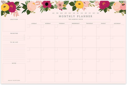 Bliss Collections Weekly Planning Pad, To Do List Notebook - Undated Tear-Off Sheets Notepad - Work Calendar, Organizer, Scheduler for Goals, Tasks - Minimalist, 8.5" x 11", 50 Sheets