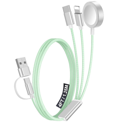 Travel Essentials for Apple Watch Charger,3-in-2 Multi Charging Cable