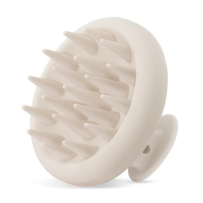 HEETA Scalp Massager Hair Growth, Scalp Scrubber with Soft Bristles, Integrated Silicone Design, Exfoliator for Dandruff Removal & Relaxation, Shampoo Brush Fit Wet Dry Hair Use, Black