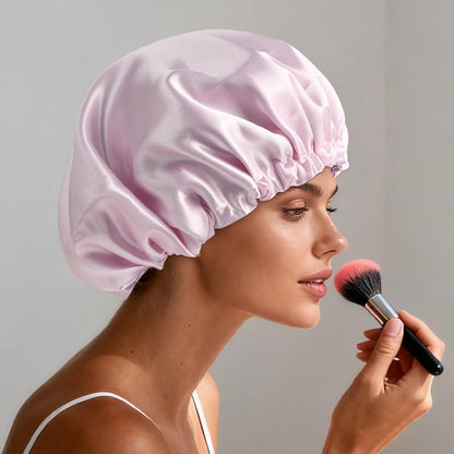 Satin Bonnet Double Layer Silk Bonnet for Sleeping Women for Natural Curly