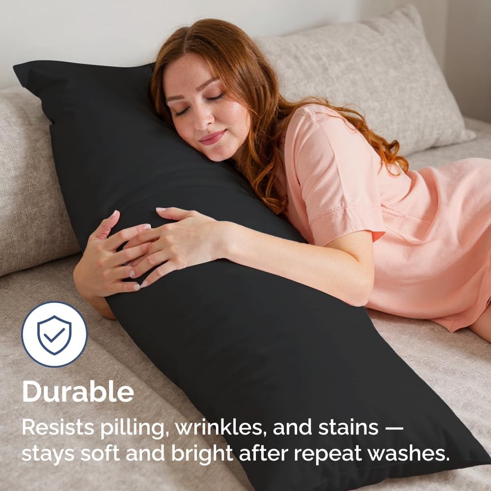Standard Pillow Cases Set of 10 - Ultra Soft Hotel Quality Pillowcase Covers - Comfy, Cozy & Wrinkle Free - Shrink, Stain and Fade Resistant - Machine Washable Pillow Protectors - 10 Pcs Set - White - Colors B