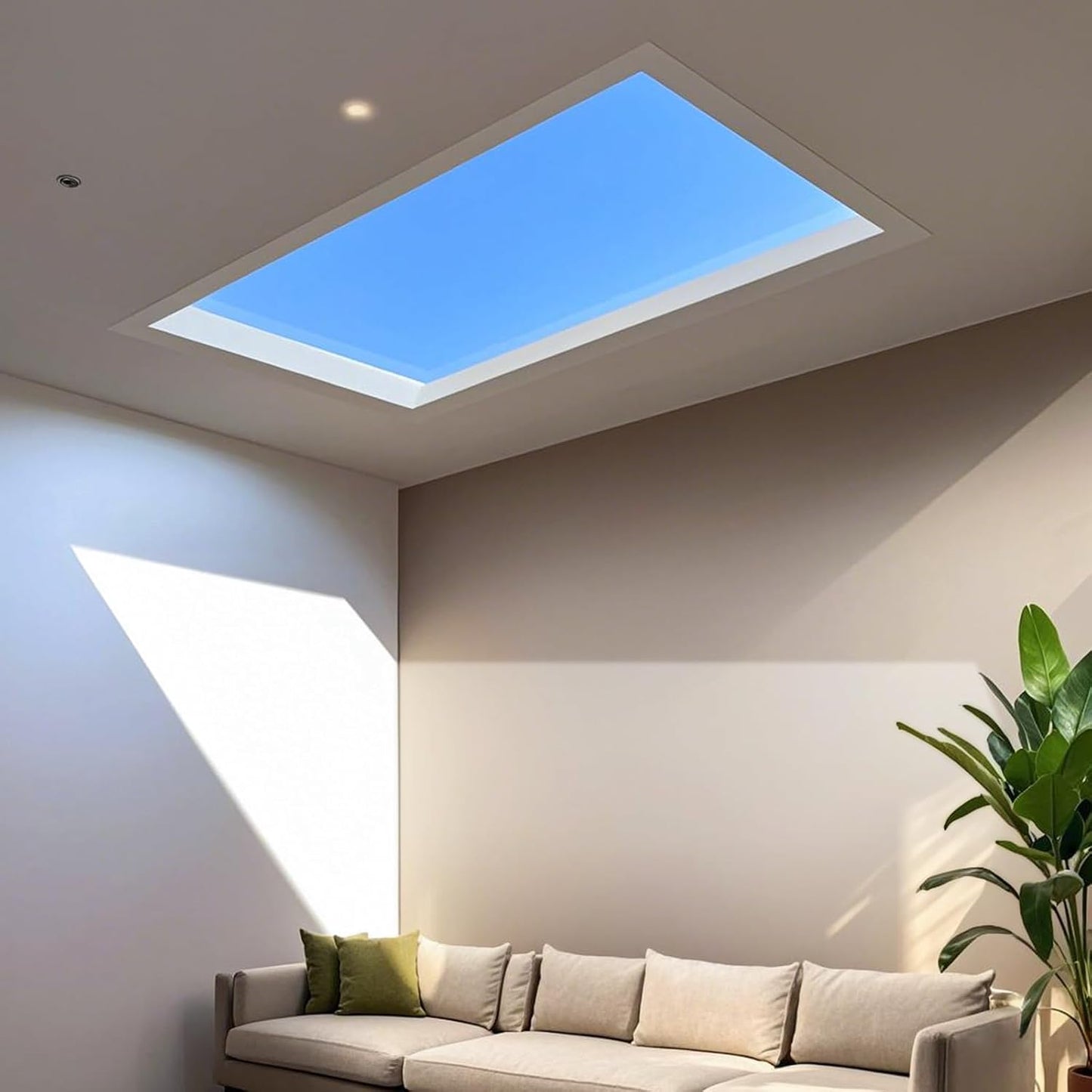2x1 Ft Artificial Skylight, APP Control Smart Ceiling Light