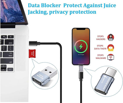 USB Data Blocker USB C Data Blocker for iphone15 16 17—Charge-Only