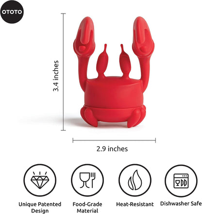 OTOTO Louie Cat Tea Infuser - Cats Loose Leaf Steeper & Diffuser, Tea Strainer Accessories, Cute Gifts for Cat Lovers, White Elephant Gifts, Cute Kitchen Accessories