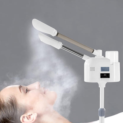 Artist hand Professional Facial Steamer with 5X LED Magnifying Lamp 3 in 1