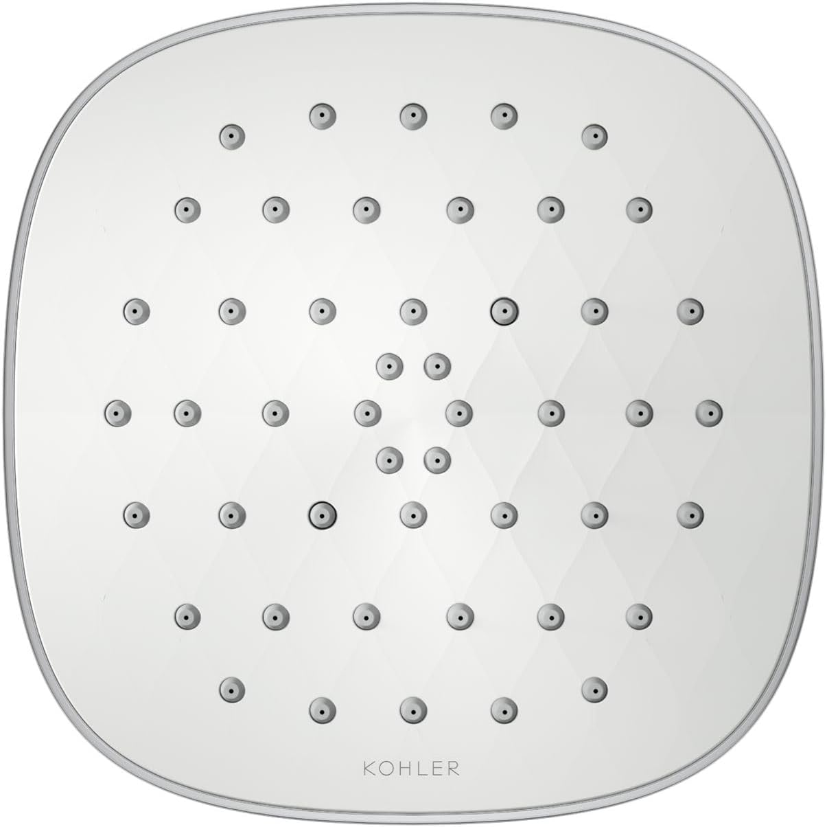 KOHLER 33631-Y-BN Cinq Round Single-Function Filtered Showerhead, Five-Layer Filtration, 2.5 GPM, Full Coverage Spray, Premium Durable Material, Vibrant Brushed Nickel