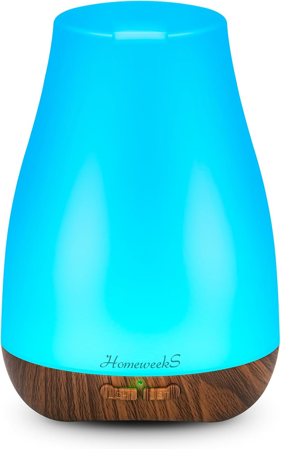 Homeweeks Diffusers, 100ml Colorful Essential Oil Diffuser with Adjustable Mist Mode, Auto Off Aroma for Bedroom/Office/Trip (100 ML 1 Pack)