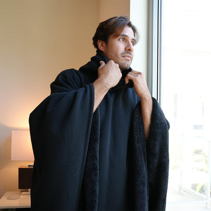FREE THE SHEEP Eden Hoodie – Oversized Weighted Hoodie Cloak with Ultra-Soft Faux Fur Liner