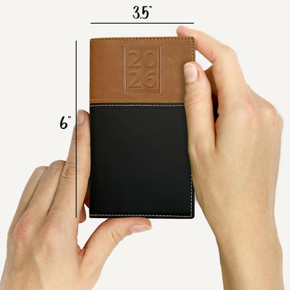 BookFactory 2026 Weekly Pocket Calendar Planner with Notepad
