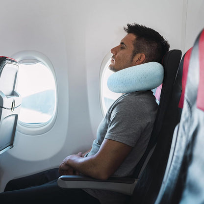 Neck Pillows for Sleeping Travel Pink Travel Pillow Comfortable U Shape Memory Foam Pillows Neck and Head Support Portable Travel Neck Pillow Suitable for Planes, Trains, Self-Driving Cars